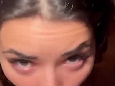 Pretty white teen blowjob and Cumshot post 461 full video link in bio