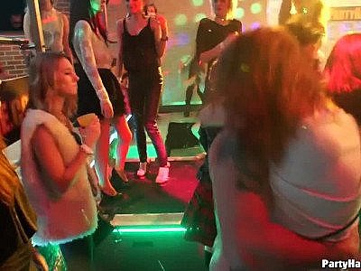 Slutty chicks get dirty at a hardcore party