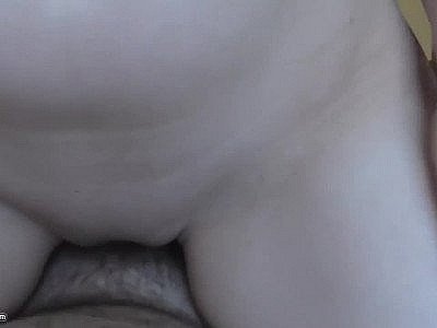 Cum load on white booty