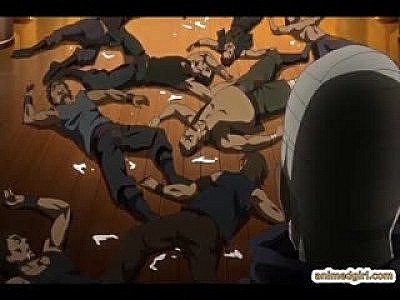 Princess anime threesome assfucking with pig monster