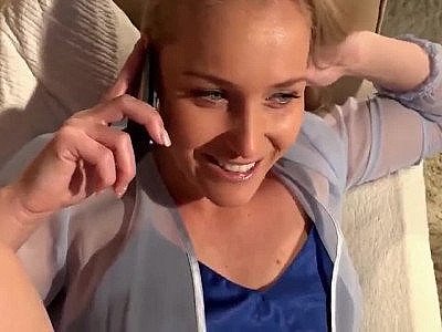 Hairy Wife Having Fun with Ex While Phone Talking To Husband
