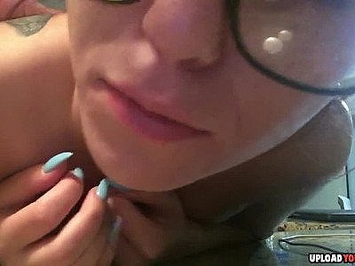 Buff Guy Fucking His Nerdy Wife With Her Tits Smacking Of The Kitchen Counter