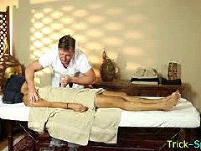 Sexy asian babe massage