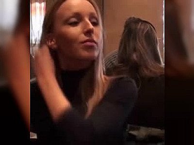 Public toilet bang threesome