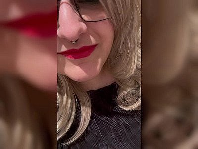 Masturbation in a public toilette