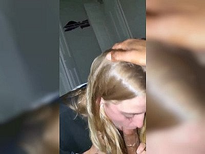 cute girl swallows every drop of BBC