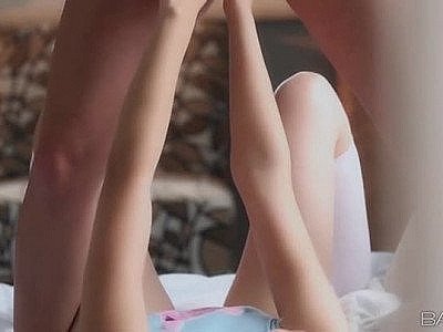 Erotic early morning lesbian sex with babes