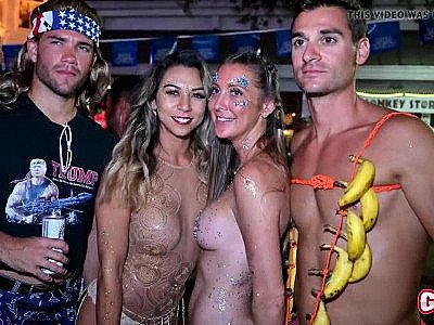 Young Sexy Street Flashing Sluts in Key West