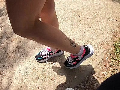 Slut Cock Craving Jogger is Cheating on Her Boyfriend