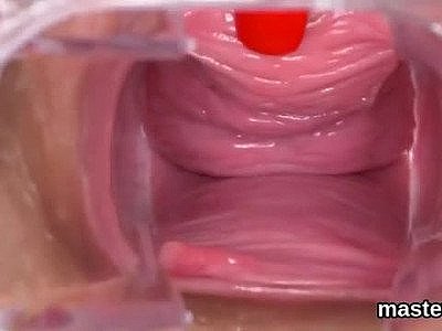 Hot czech teen stretches her soft snatch to the pe