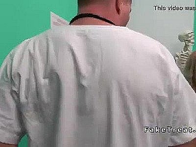 Blonde cheating bf with doctor   HD