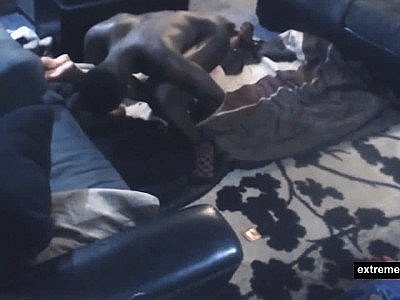 my mother goes black and has a nice hunky ebony man come over fucking her from t