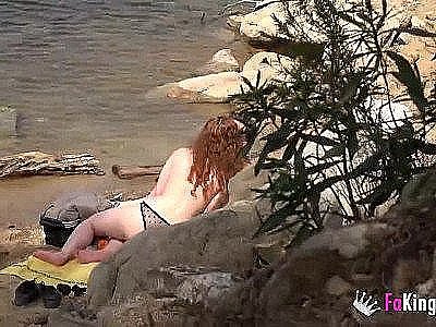 Jade seduces a stranger by the lake and has sex with them