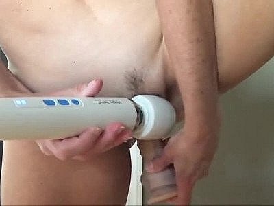 Cumming With My Hitachi and New Dildo