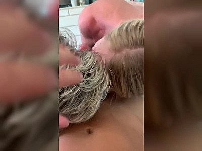 Step Mom & Friend Blow Son