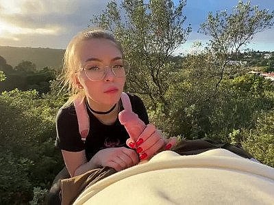 Strangers Join Us for a Public Blowjob