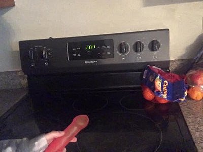 Quirky Girl Explores New House With Dildo While Girlfriend is Gone