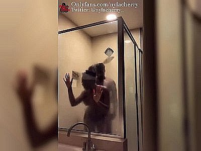 Ebony Couple Shower Sex