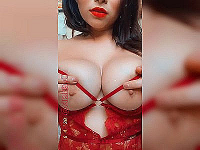 Squirt con lencería roja, video para mi novio, me encanta su verga