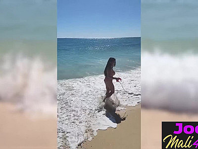 Hot masturbation after outdoor posing and big tits teen pleased herself